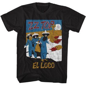 ZZ Top El Loco Tour T Shirt Retro Rock Band Graphic Fan Gift Music B 152